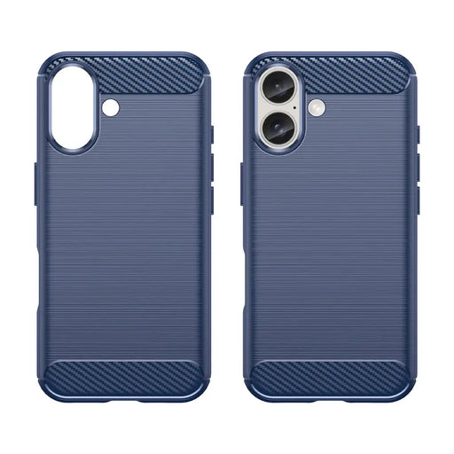 Carbon Case for iPhone 16 Plus - Blue - Cell phone cases and covers<<<HurtelXML