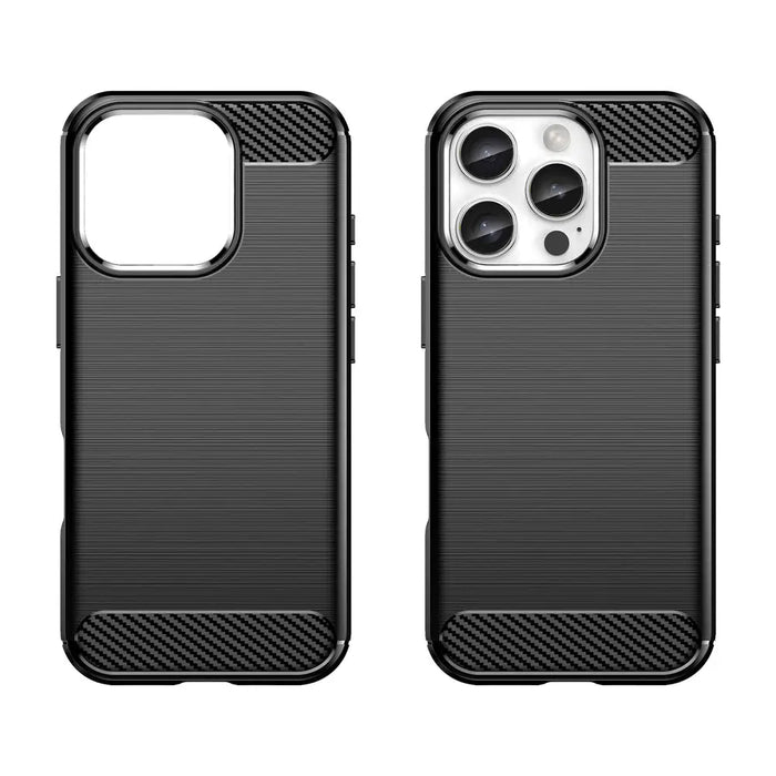 Carbon Case for iPhone 16 Pro - Black - Cell phone cases and covers<<<HurtelXML