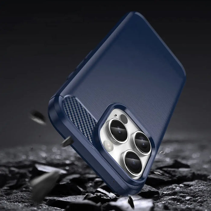 Carbon Case for iPhone 16 Pro - Blue - Cell phone cases and covers<<<HurtelXML