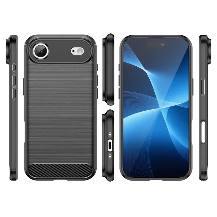Carbon Case for iPhone 17 Air - Black - Cell phone cases and covers<<<HurtelXML