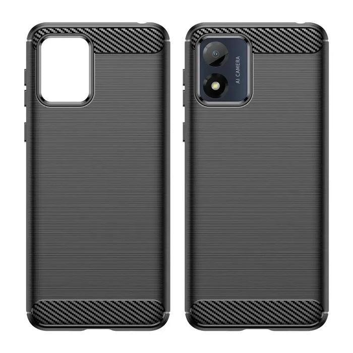 Carbon Case for Motorola Moto E13 flexible silicone carbon cover black - Cell phone cases and covers<<<HurtelXML
