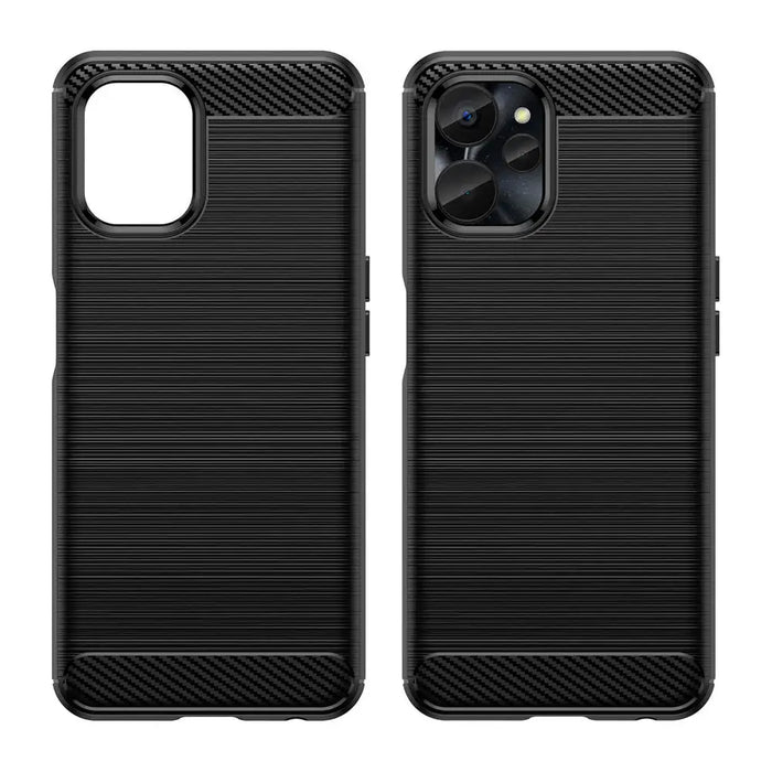 Carbon Case for Realme 10 5G / Realme 9i 5G Flexible Silicone Carbon Cover Black - Cell phone cases
