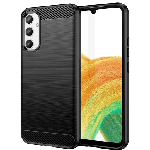 Carbon Case case for Samsung Galaxy A04e flexible silicone carbon cover black - Cell phone cases and covers<<<HurtelXML