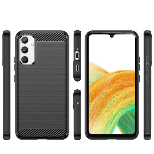 Carbon Case case for Samsung Galaxy A04e flexible silicone carbon cover black - Cell phone cases and covers<<<HurtelXML