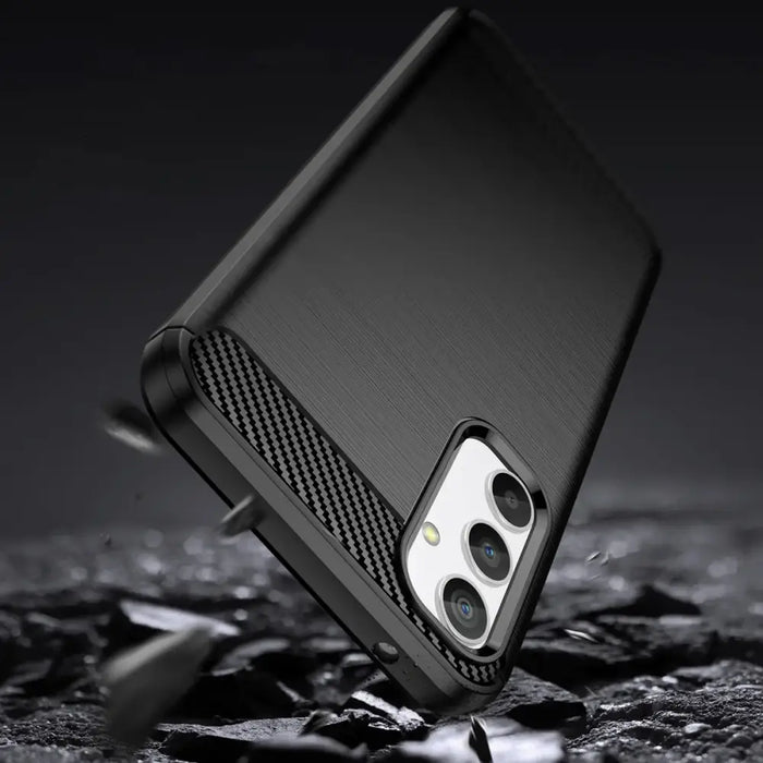 Carbon Case case for Samsung Galaxy A34 5G flexible silicone carbon cover black - Cell phone cases