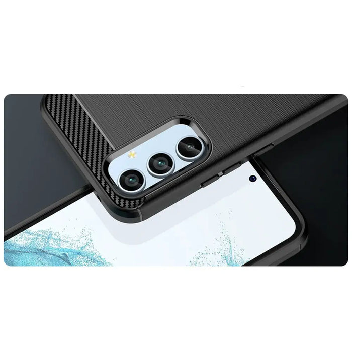 Carbon Case case for Samsung Galaxy A54 5G flexible silicone carbon cover black - Cell phone cases