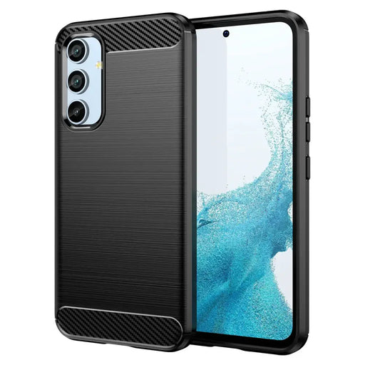 Carbon Case case for Samsung Galaxy A54 5G flexible silicone carbon cover black - Cell phone cases