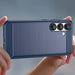 Carbon Case for Samsung Galaxy S25 Edge - Blue - Cell phone cases and covers<<<HurtelXML