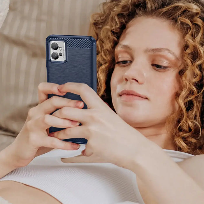 Carbon Case case for Xiaomi 12 Lite flexible silicone carbon cover black - Cell phone cases and covers<<<HurtelXML