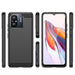 Carbon Case for Xiaomi Redmi 11A / Poco C55 / Redmi 12C Flexible Silicone Carbon Cover Black - Cell phone cases