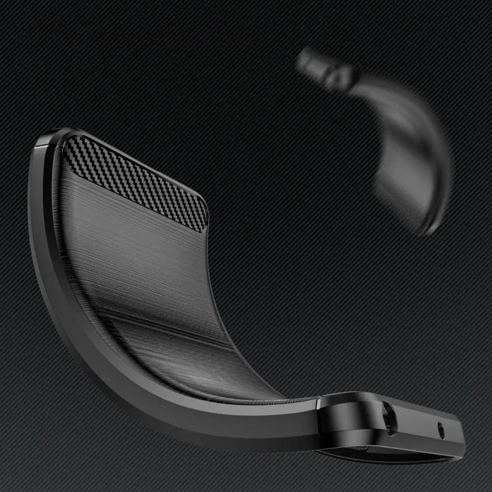 Carbon Case for Xiaomi Redmi 11A / Poco C55 / Redmi 12C Flexible Silicone Carbon Cover Black - Cell phone cases