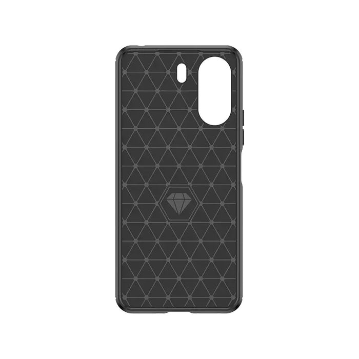 Carbon Case for Xiaomi Redmi 13c Flexible Silicone Carbon Cover - Black - Cell phone cases and covers<<<HurtelXML