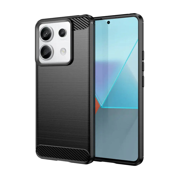 Carbon Case for Xiaomi Redmi Note 13 Pro - black - Cell phone cases and covers<<<HurtelXML