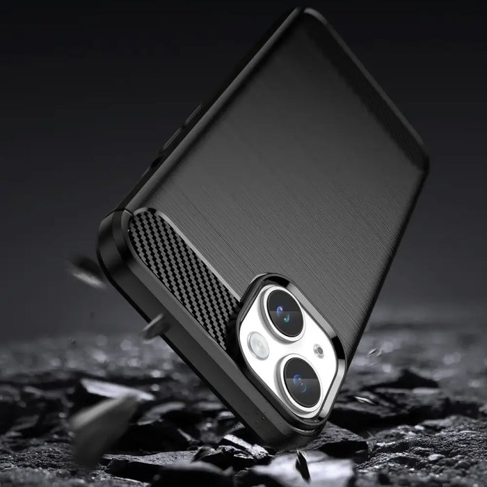Carbon Case iPhone 14 case flexible gel back cover black - Cell phone cases and covers<<<HurtelXML