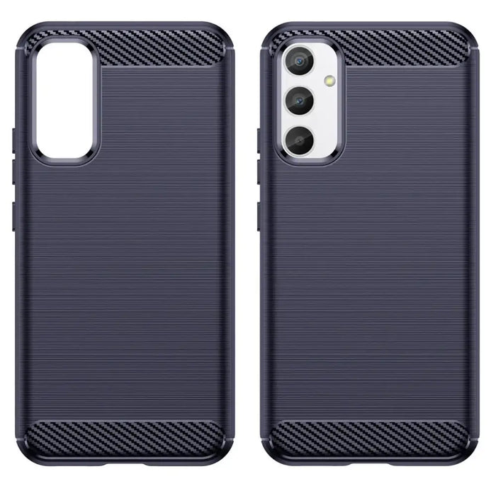 Carbon Case калъф за Samsung Galaxy A54 5G гъвкав силиконов карбоново покритие син - Cell phone cases