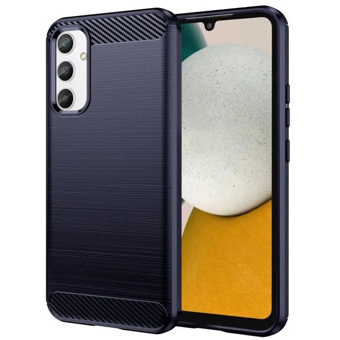 Carbon Case калъф за Samsung Galaxy A54 5G гъвкав силиконов карбоново покритие син - Cell phone cases