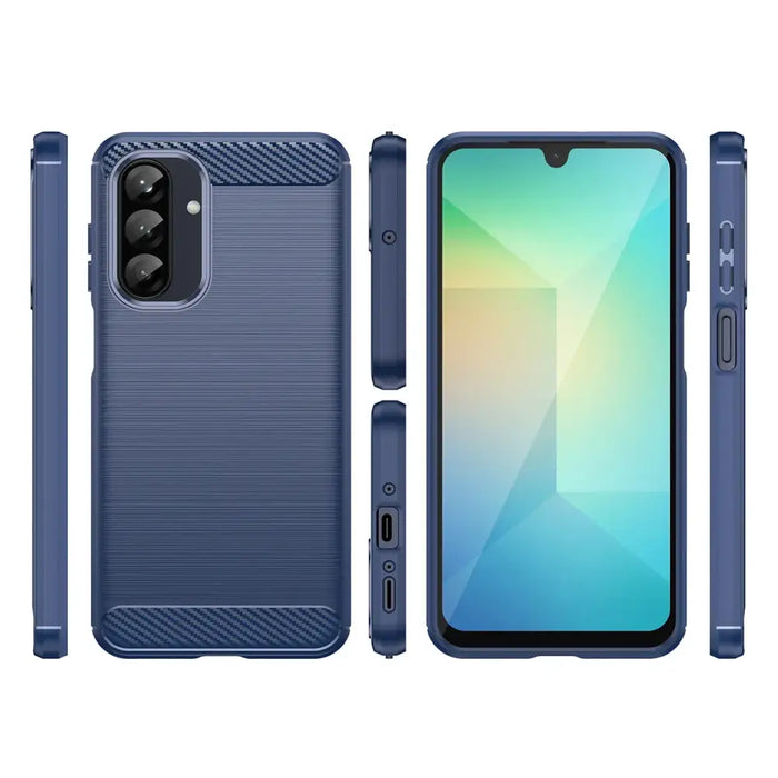 Carbon Case Samsung Galaxy A56 / A36 Blue - Cell phone cases and covers<<<HurtelXML