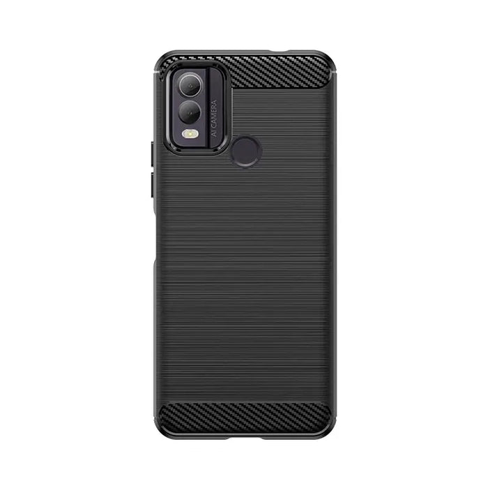 Carbon Case silicone case for Nokia C22 - black - Cell phone cases and covers<<<HurtelXML