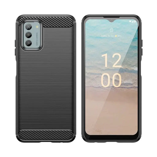 Carbon Case silicone case for Nokia G22/Nokia G42 - black - Cell phone cases and covers<<<HurtelXML