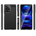 Carbon Case Xiaomi Poco X5 Pro 5G flexible silicone carbon cover black - Cell phone cases and covers<<<HurtelXML