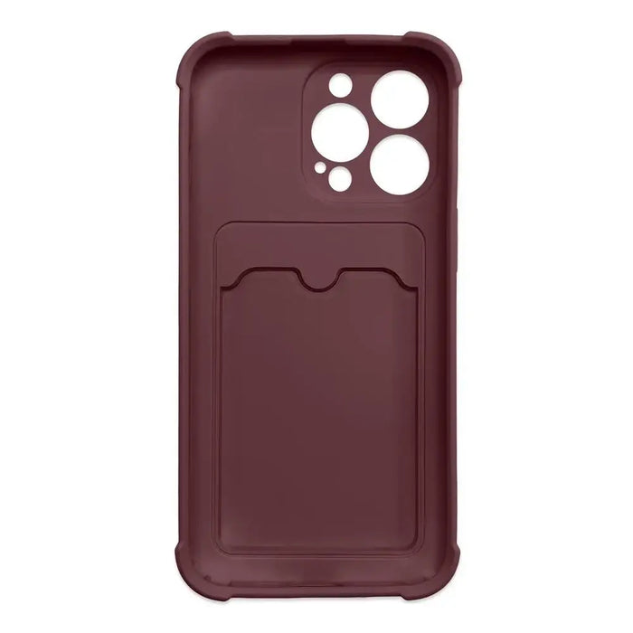 Card Armor Case Pouch Cover For Samsung Galaxy A32 4G Card Wallet Silicone Armor Cover Air Bag Raspberry - Cell phone