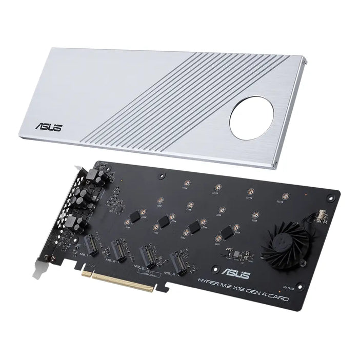 Card ASUS Hyper M.2 x16 Gen 4 Card (PCIe 4.0/3.0) - Контролери / RAID Контролери<<<Компютърни