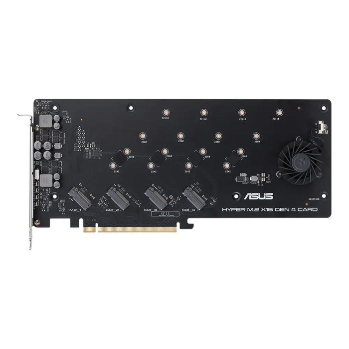Card ASUS Hyper M.2 x16 Gen 4 Card (PCIe 4.0/3.0) - Контролери / RAID Контролери<<<Компютърни