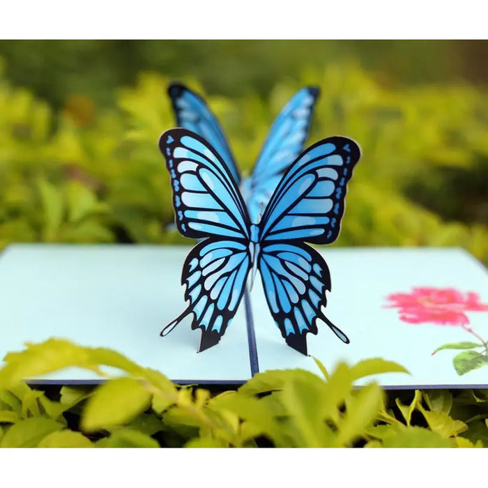 CARD BUTTERFLIES POP-UP ’BUTTERFLIES’ KIRIORI 10720 - Парти артикули<<<Декорации<<<Мебели и интериор<<<Praktiker