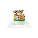 CARD CAKE WITH ANIMALS POP-UP ’CAKE WITH ANIMALS’ KIRIORI 10740 - Парти артикули<<<Декорации<<<Мебели и