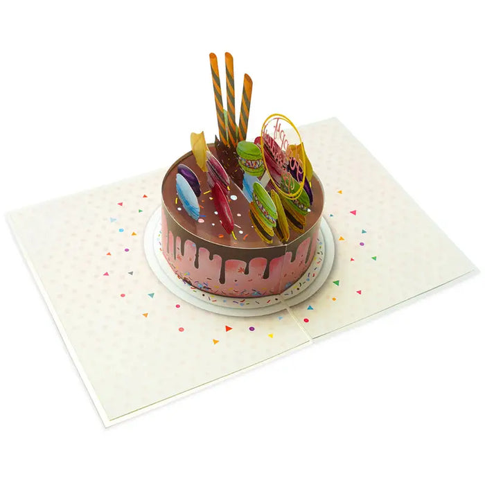 CARD CAKE WITH PASTA POP-UP ’CAKE WITH PASTA’ KIRIORI 10730 - Парти артикули<<<Декорации<<<Мебели и интериор<<<Praktiker