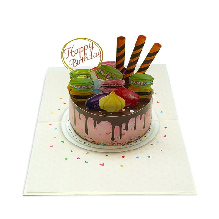 CARD CAKE WITH PASTA POP-UP ’CAKE WITH PASTA’ KIRIORI 10730 - Парти артикули<<<Декорации<<<Мебели и интериор<<<Praktiker