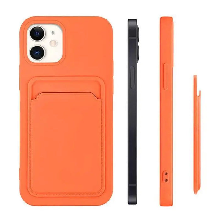 Card Case silicone case wallet with card pocket for Samsung Galaxy S22+ (S22 Plus) pink - Cell phone cases