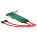 Card Delock PCI Express x1 - 2 x internal M.2 Key B 110 mm - Входно-изходни контролери<<<Компютърни компоненти<<<ValiAPI