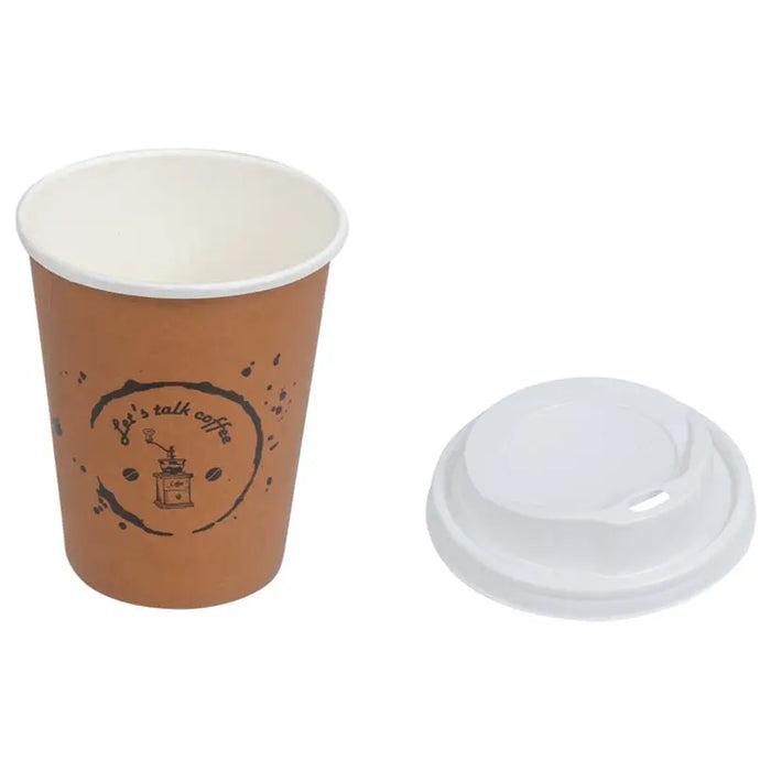 CARDBOARD CUPS WITH LID 8OZ ECO4HOME - Други кухненски пособия<<<Домашни потреби<<<Кухня<<<Praktiker