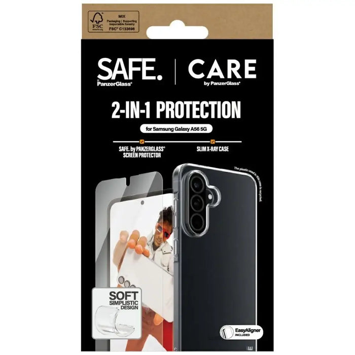 CARE by PanzerGlass Fashion 2in1 Case + Glass for Samsung Galaxy A56 5G - transparent - Cell phone cases