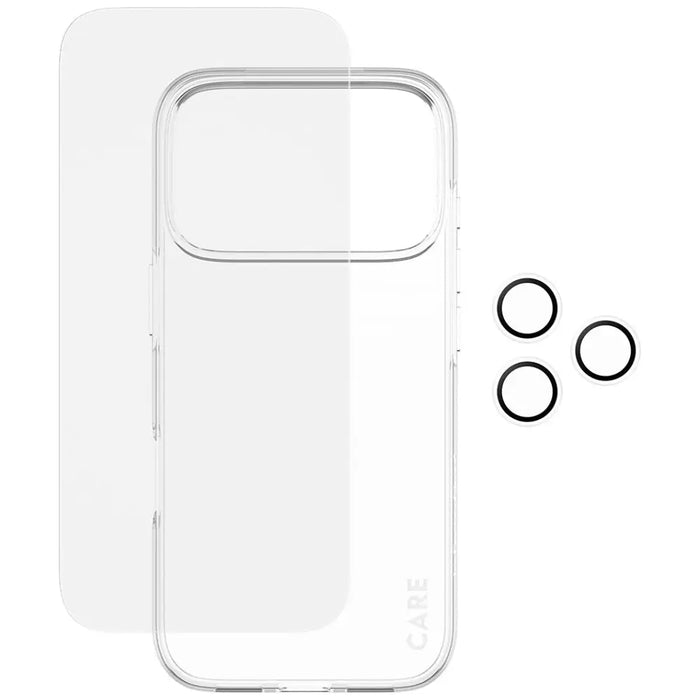 CARE by PanzerGlass Fashionable Combo 3in1 Case + Glass + Lens for iPhone 17 Pro - Cell phone cases