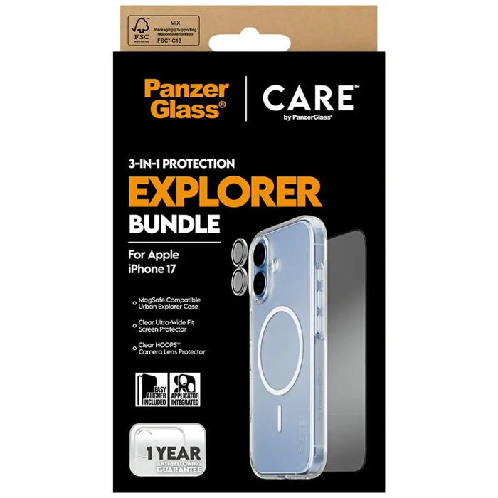 CARE by PanzerGlass Flagship Explorer 3in1 Case + Glass + Lens for iPhone 17 - Cell phone cases and covers<<<HurtelXML