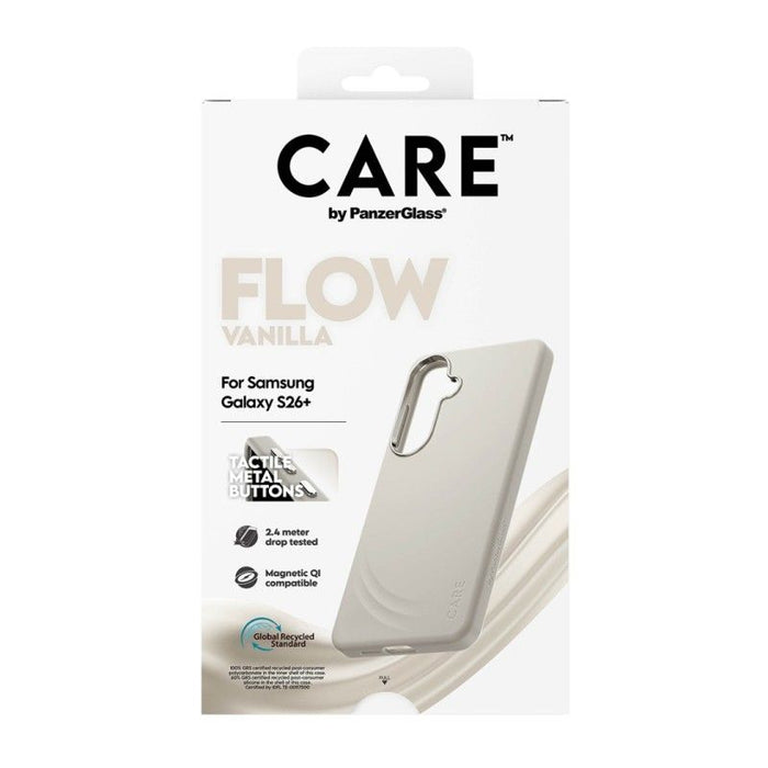CARE by PanzerGlass Flow Vanilla Qi Case for Samsung Galaxy S26+ - Beige