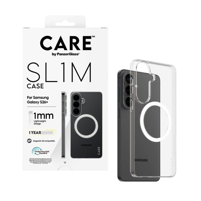 CARE by PanzerGlass SL1M Case for Samsung Galaxy S26+ - Transparent