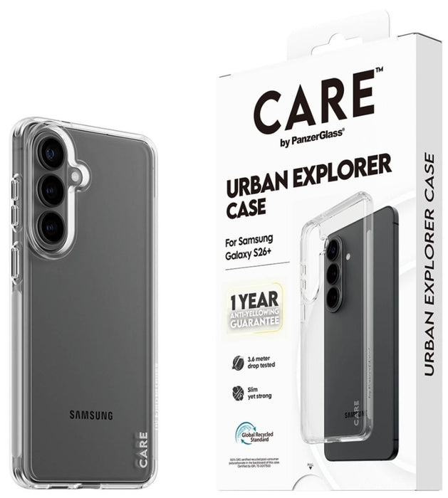 CARE by PanzerGlass Urban Explorer Transparent Case for Samsung Galaxy S26+ - transparent