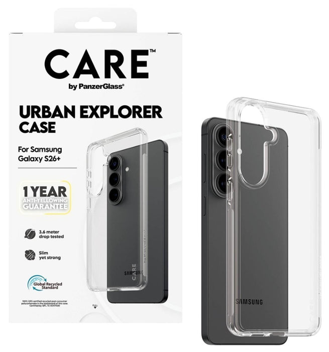 CARE by PanzerGlass Urban Explorer Transparent Case for Samsung Galaxy S26+ - transparent