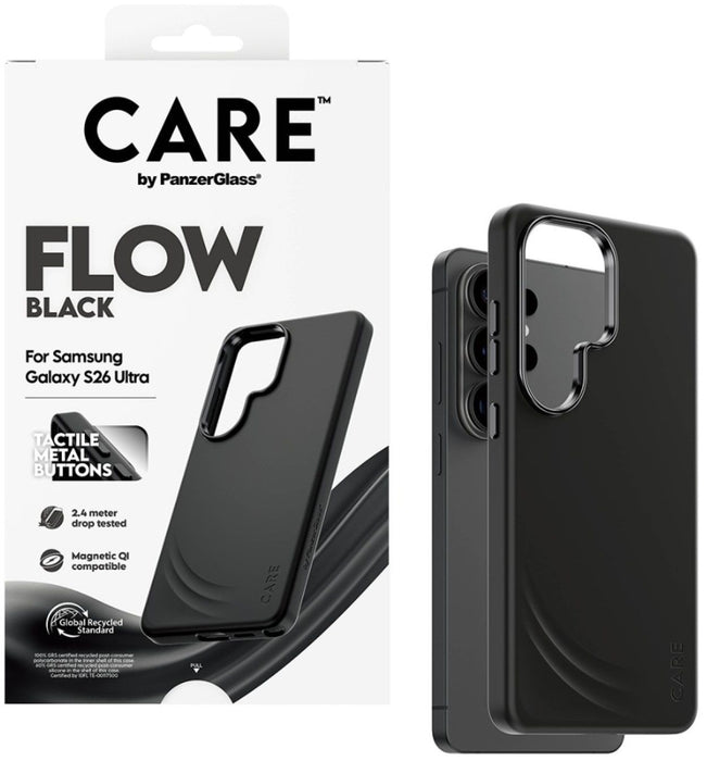 CARE by PanzerGlass Flow Black Qi case for Samsung Galaxy S26 Ultra - black