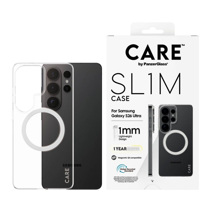 CARE by PanzerGlass SL1M Case for Samsung Galaxy S26 Ultra - Transparent