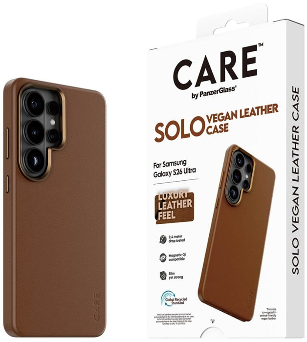 CARE by PanzerGlass Solo Qi Case for Samsung Galaxy S26 Ultra - Brown
