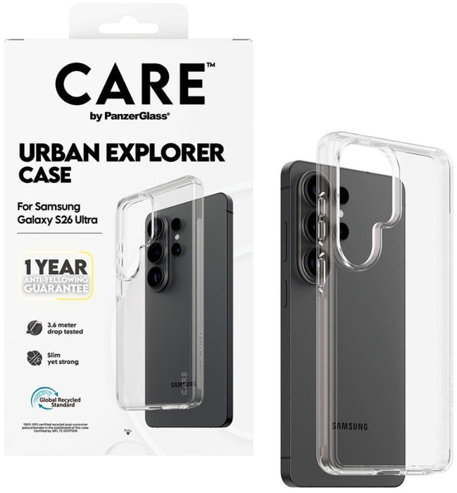 CARE by PanzerGlass Urban Explorer Transparent Case for Samsung Galaxy S26 Ultra - transparent