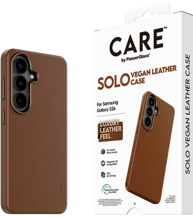 CARE by PanzerGlass Solo Case for Samsung Galaxy S26 - Brown