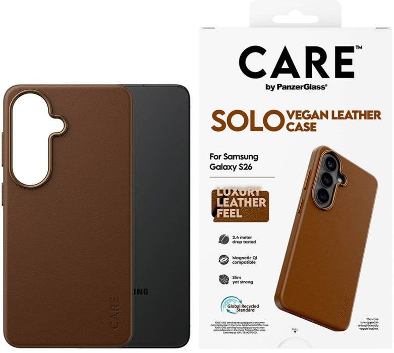 CARE by PanzerGlass Solo Case for Samsung Galaxy S26 - Brown