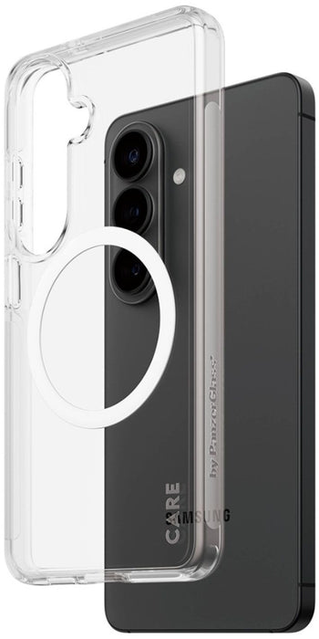 CARE by PanzerGlass Urban Explorer Transparent Case w. White Qi for Samsung Galaxy S26 - transparent
