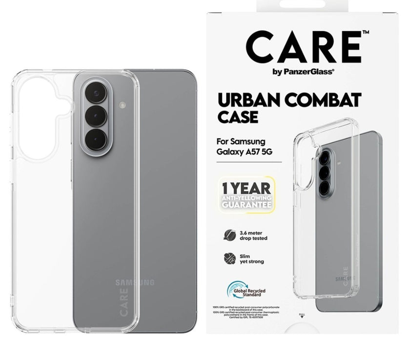 CARE by PanzerGlass Flagship Urban Combat Case for Samsung Galaxy A57 - Transparent