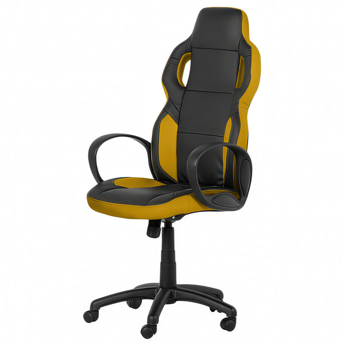 OFFICE GAMING CHAIR CARMEN 7510 BLACK-YELLOW